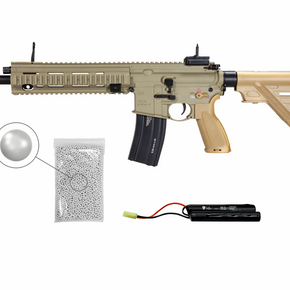 Umarex HK 416 A5 Comp-6mm-TAN AEG Airsoft Rifle w/ 1000x BBs and Battery Bundle