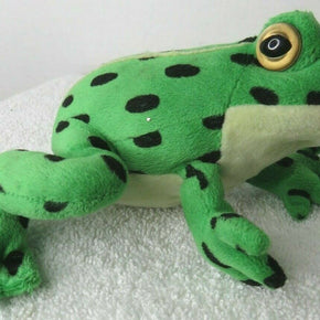 Wild Republic Green Northern Leopard Frog Plush 7"