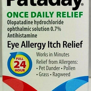 Pataday Extra Strength Once Daily Eye Allergy Relief 2 x 2.5ml Pack 08/2023+ NEW