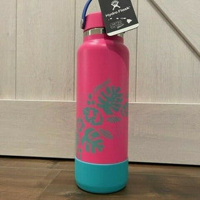 NEW!! Hydro Flask Hawaii RARE Limited Edition 40 oz Wide Mouth W/ Boot / Color Flamingo (Pink)