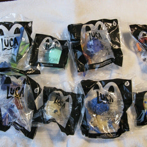 MCDONALDS LUCA HAPPY MEAL TOYS 2021 FULL SET OF 8 NEW DISNEY PIXAR