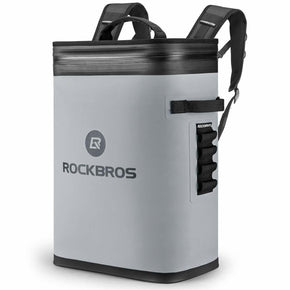 New ROCKBROS Leak-Proof Soft Sided Cooler Backpack Waterproof Insulated Gray Bag