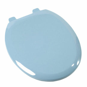 Slow Close Quicklean Plastic Round Toilet Seat - American Standard REGENCY BLUE