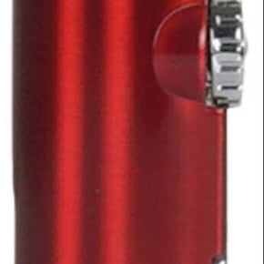 Scorch Torch Quad Flame Flint Igniter Torch Lighter with Cigar Punch / Color: Red