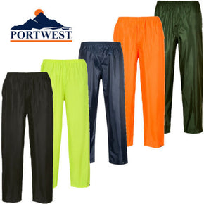 Portwest Classic Waterproof Rain Pants S441 Or Rain Jacket US440 Mix & Match / Color Black / Fit Meduim / Product Line Rain Pants