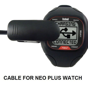 CHARGING CABLE FOR BUSHNELL NEO + PLUS WATCH GPS RANGEFINDER USB model 368300