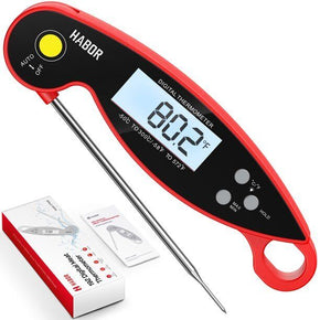 Habor 192 Digital Meat Thermometer Backlit Display Magnetic  2 Sec Instant Read