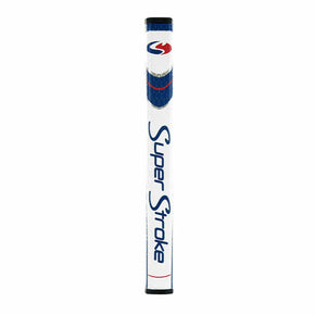 SuperStroke Putter Grips - Legacy Pistol GTR - 3 Sizes - International Colors / Color 1.0 - White/Navy/Dark Red (#P041247)