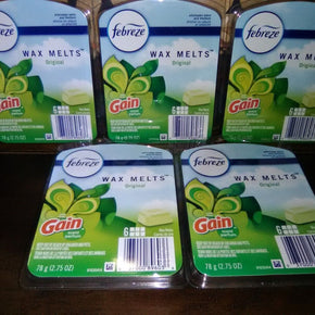 Febreze GAIN ORIGINAL SCENT WITH AVEC Wax Melts 5 Packs 6 in each pack tarts