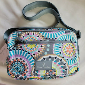 Vera Bradley NEW STYLE Lighten Up RFID Little Hipster, Sunny Medallion, NWT