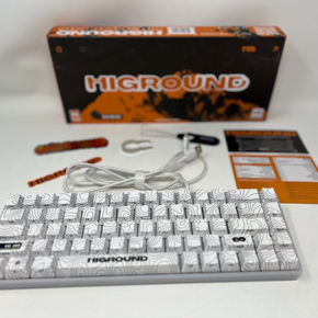 HIGROUND Snowstone RGB Mechanical Gaming Keyboard Used Great Condition