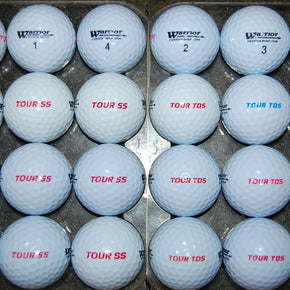 2 DOZEN  WARRIOR  TOUR SS  &  TOUR TDS  used Golf Balls AAAA - AAAAA FREE TEES