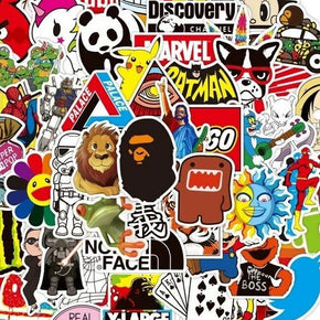 Stickers Pack Cool, 100 Pcs Vinyl Waterproof Stickers, for Laptop, Luggage, Car,