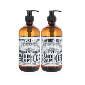 Newport and Home Lemon Verbena Hand Soap 16oz / CHOOSE PACK 2-Pack