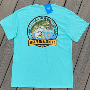 Columbia PFG Men's Performance Fishing Gear USA Fish Logo T Shirts S M L XL XXL / *Size Large / *Style Angler Mgmt Teal