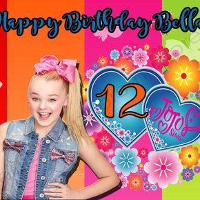 JoJo Siwa Personalized Edible Print Premium Cake Toppers Frosting Sheets 5 Sizes / Type Quarter Sheet