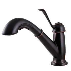 Pfister Bixby 1-Handle Pull-Out Kitchen Faucet Tuscan Bronze F-538-5LCY