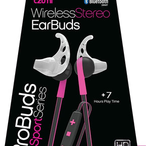 Tzumi WirelessStereo Earbuds SportSeries Bluetooth Headphones Pink USA SELLER
