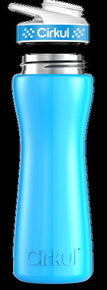 Cirkul Stainless Steel Bottle (Any Color), 20 Flavor Sips, Any Flavor, Gift Idea / Bottle Color Blue
