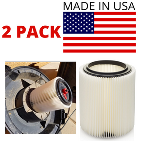 Replacement Shop Vac Filter for Sears Craftsman 5+ 6 8 12 16 gallon. Wet Dry Vac