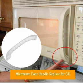 Microwave Door Pulling Handle White For GE Spacemaker XL JVM1330WW 1340WW 1350WW