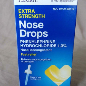 CVS Extra Strength Ephrine Nose Drops, Nasal Decongestant, 1oz EXP 10/22