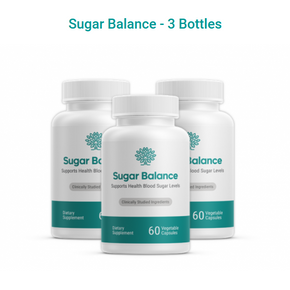 Sugar Balance Vegetarian Supplement for Healthy Glucose. 3 Bottle