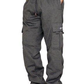 MEN'S FLEECE CARGO HEAVYWEIGHT SWEATPANTS WITH DRAWSTRING M-5XL / Bottoms Size (Men's) 2XL / Colors CHARCOAL