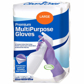 Clean Ones Premium Multi Purpose Protective Reusable Glove - PICK YOUR SIZE&PACK / Pack 1 Pack / 1 Pair / SIze Large