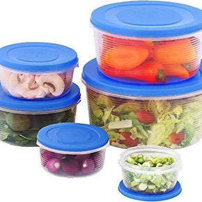 Mixing Bowl Set with Lids; Kitchen Food Storage Containers, Plastic Airtight...