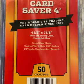 50 COUNT Cardboard Gold Card Saver 4 CBG Graded Semi Rigid Holders NEW - BIG