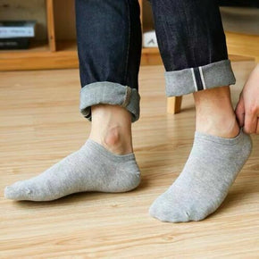 Lot 1-12 Pairs Mens Womens Ankle Socks Sport Cotton Crew Socks Low Cut Invisible / Color Gray / Qty 6 Pairs