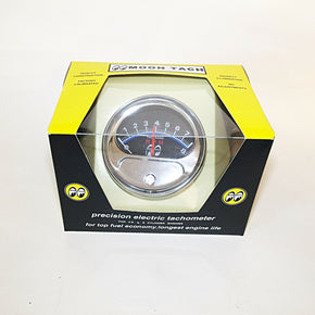 Mooneyes Half Sweep Tachometer - For 4, 6 or 8 Cylinder Engines-12V - Moon Tach