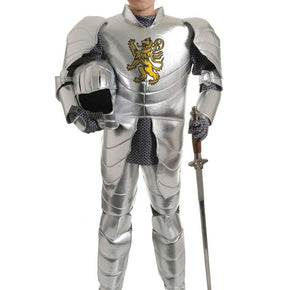 Underwraps Shining Knight Armor Medieval Lancelot Silver Child Costume 26226 / Sizes L (10-12)