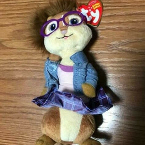 Ty 2010 Jeanette Chipette from Alvin & the Chipmunks 7" Tall Plush w tag