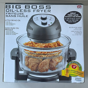 New Big Boss 16 Qt. (1300 Watt) Oil-less Air Fryer with Built-In Timer E0208