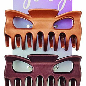 Goody Color Collection Large Claw Hair Clip Brunette 2 Count (NEW)