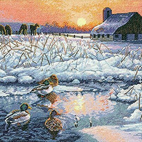 Dimensions Crafts The Gold Collection Counted Cross Stitch Kit, Winter Morning