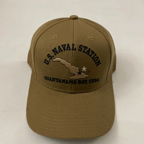 New The Corps U.S. Naval Station Guantanamo Bay Cuba Beige Baseball Cap One Size