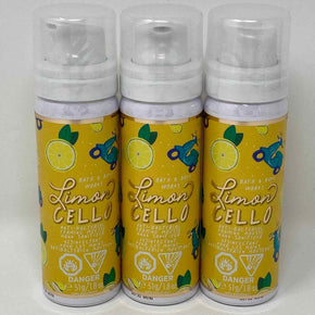 Bath & Body Works Limoncello Anti Bacterial Foaming Mousse Hand Sanitizer 3 Lot