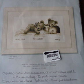 VERVACO DIY EMBROIDERY CROSS STITCH KIT BIRTH RECORD BABY SLEEPS  #PN-0143730