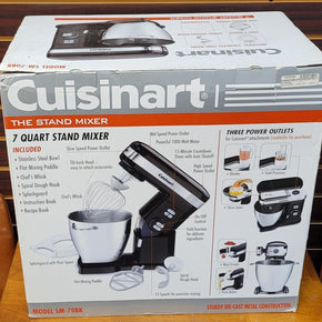 Cuisinart SM-70BK 7-Quart Stand Mixer, Black new in box