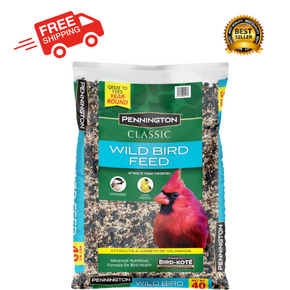 Pennington Classic Wild Bird Feed and Seed 40 lb. Bag 10 lb. & 20. lb Birds Food / Size 10 lb