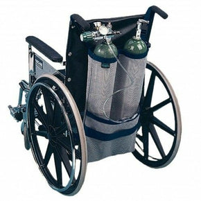 EZ-Access EZ0140BK Wheelchair Oxygen Carryon Dual Tank Fits D and E Cylinders