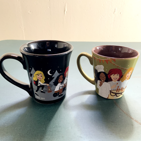 "THE VIEW" TV SHOW COFFEE MUGS LOT OF 2