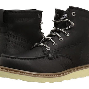 Caterpillar - Glenrock Mid Black Men's Moc Toe Work Boots -Lightweight / US Shoe Size (Men's) 7.5 / Width Medium (D, M)