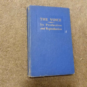 The Voice. Training, Production & Reproduction. Stanley & Maxfield (1933) HC