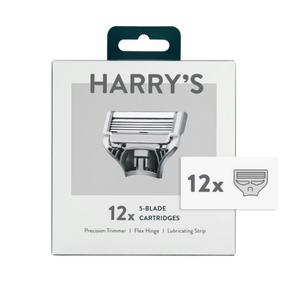 Harry's Razor Blades for Men: 12 Pack of Men's Razor Blade Refills