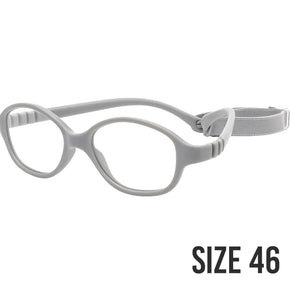 Kids Glasses Frame Eyewear Strap BOYS GIRLS Optical Eyeglasses 46-16-125 / Frame Color Gray