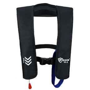 Eyson® Inflatable Life Jacket Life Vest PFD Basic Automatic/Manual / Color Black